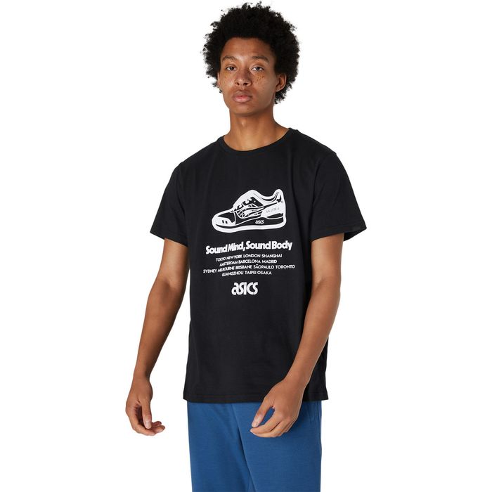 Ropa-ASICS---m-shoe-graphic-ss-tee---Masculino---Negro