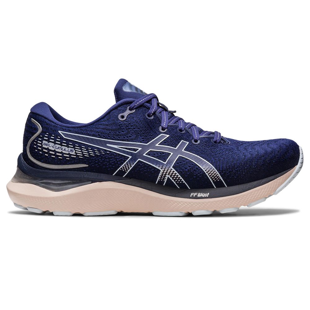 Tenis ASICS GEL Cumulus 24 Femenino Azul NEW Asics Colombia