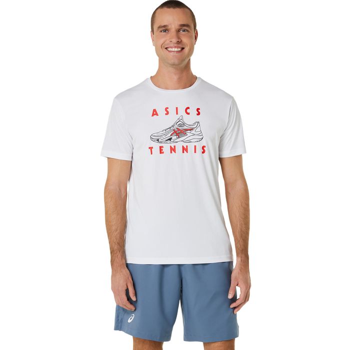 Camiseta-ASICS-Court-Shoes-Graphic-Tee---Masculino---Blanco