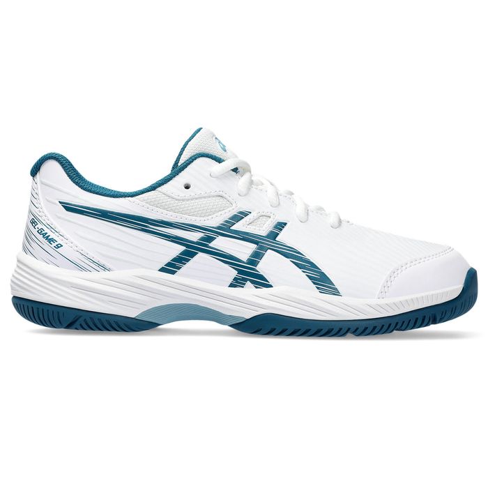 Tenis ASICS GEL Game 9 GS Nino Blanco NEW Asics Colombia