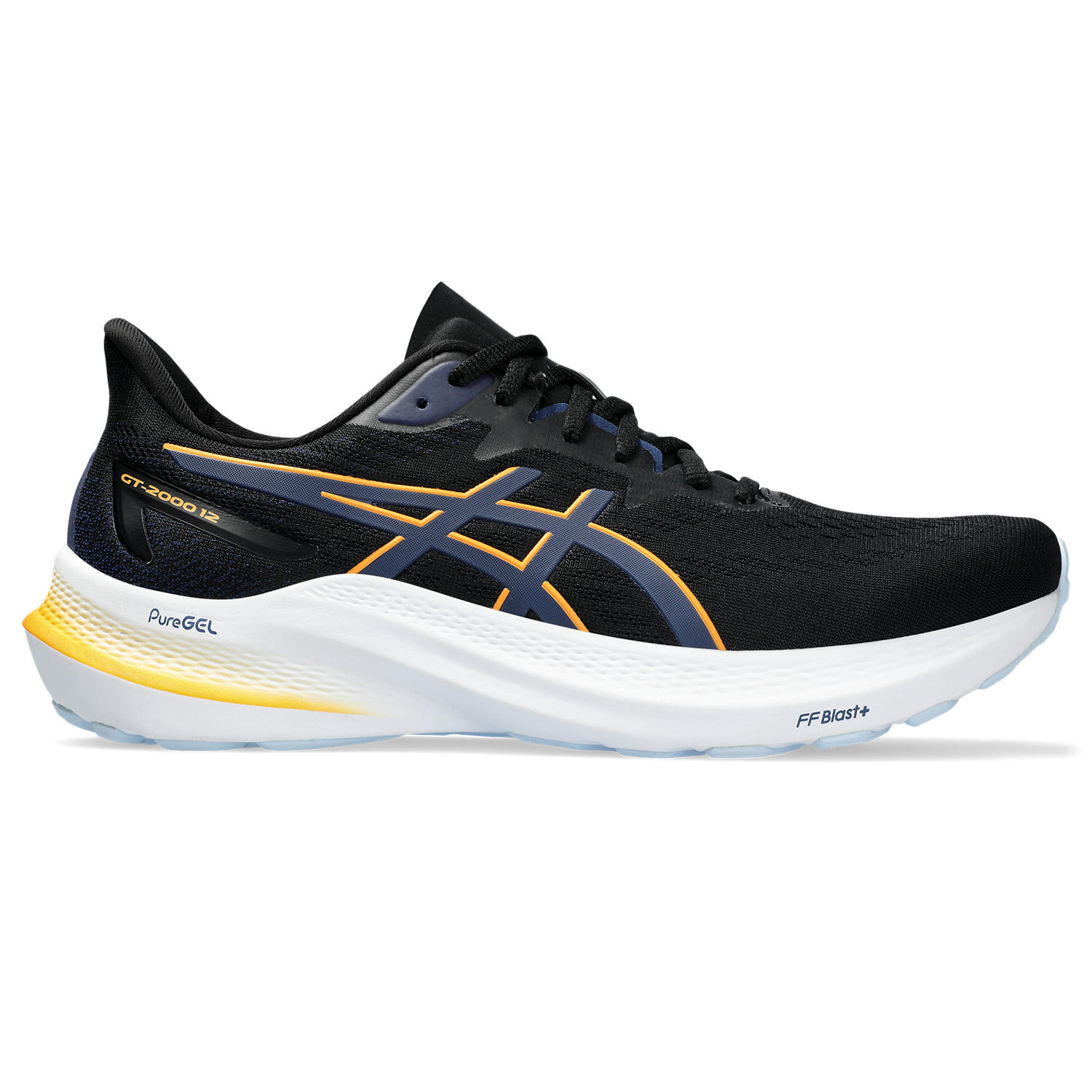 Tenis ASICS GT 2000 12 Masculino Negro NEW Asics Colombia